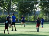 Laatste training S.K.N.W.K. JO11-1JM van seizoen 2022-2023 (partijtje tegen de ouders) (205/221)